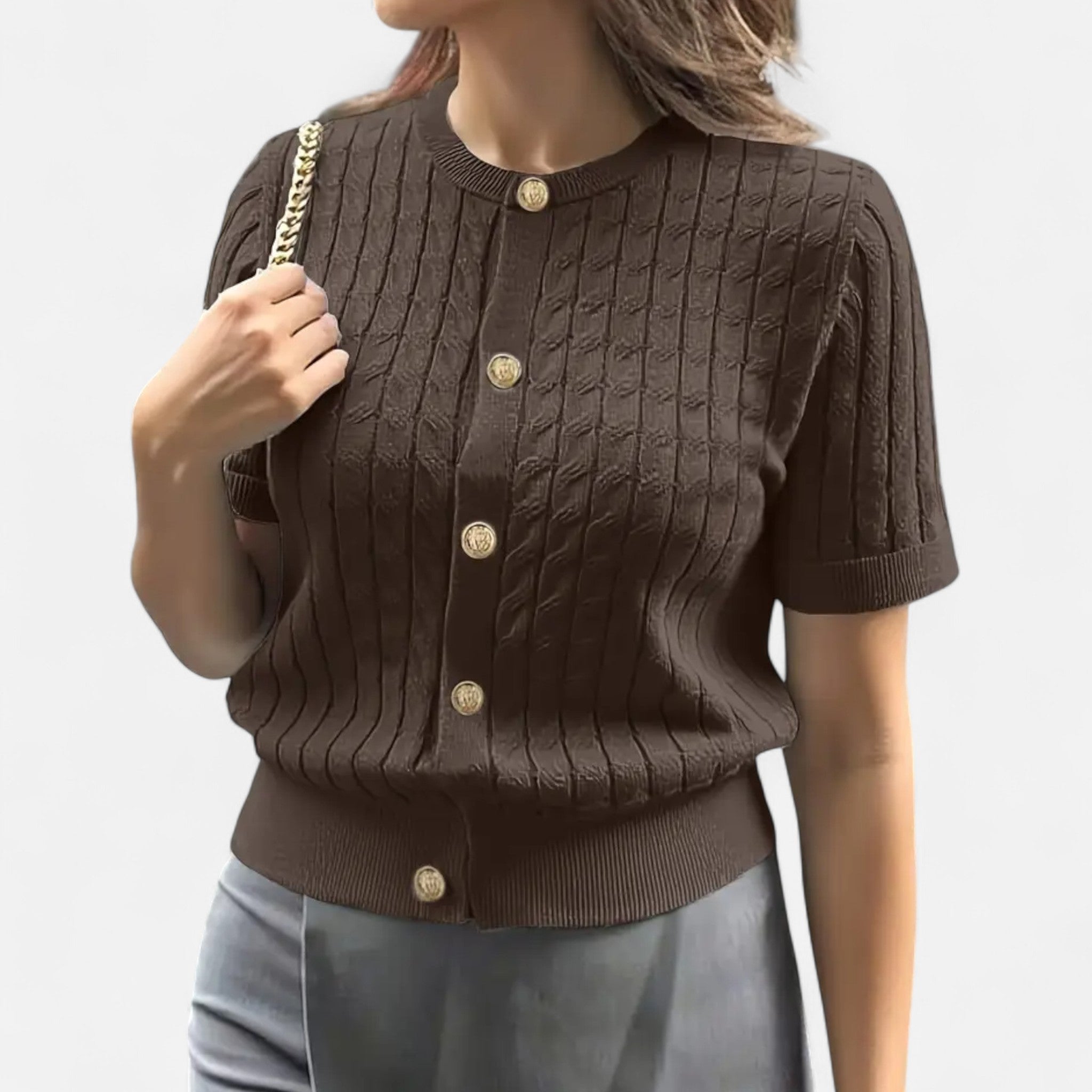 Marquiet Club | Women’s Button-Front Cardigan Sweater