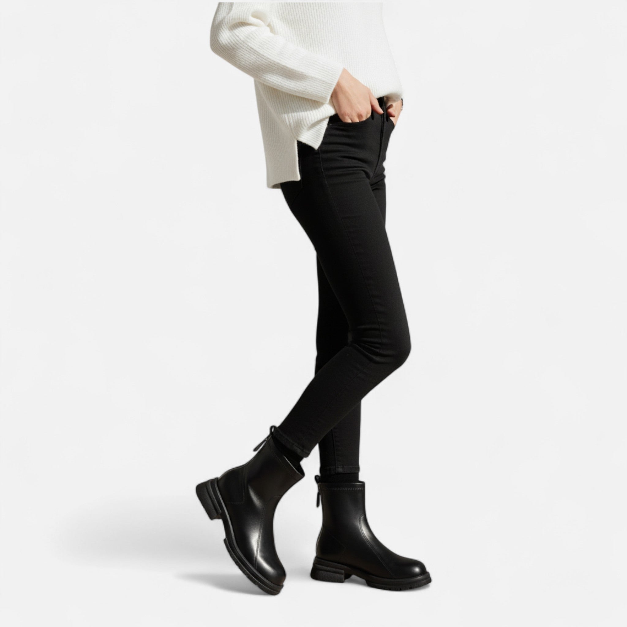 Marquiet Club | Women’s Classic Leather Ankle Boots