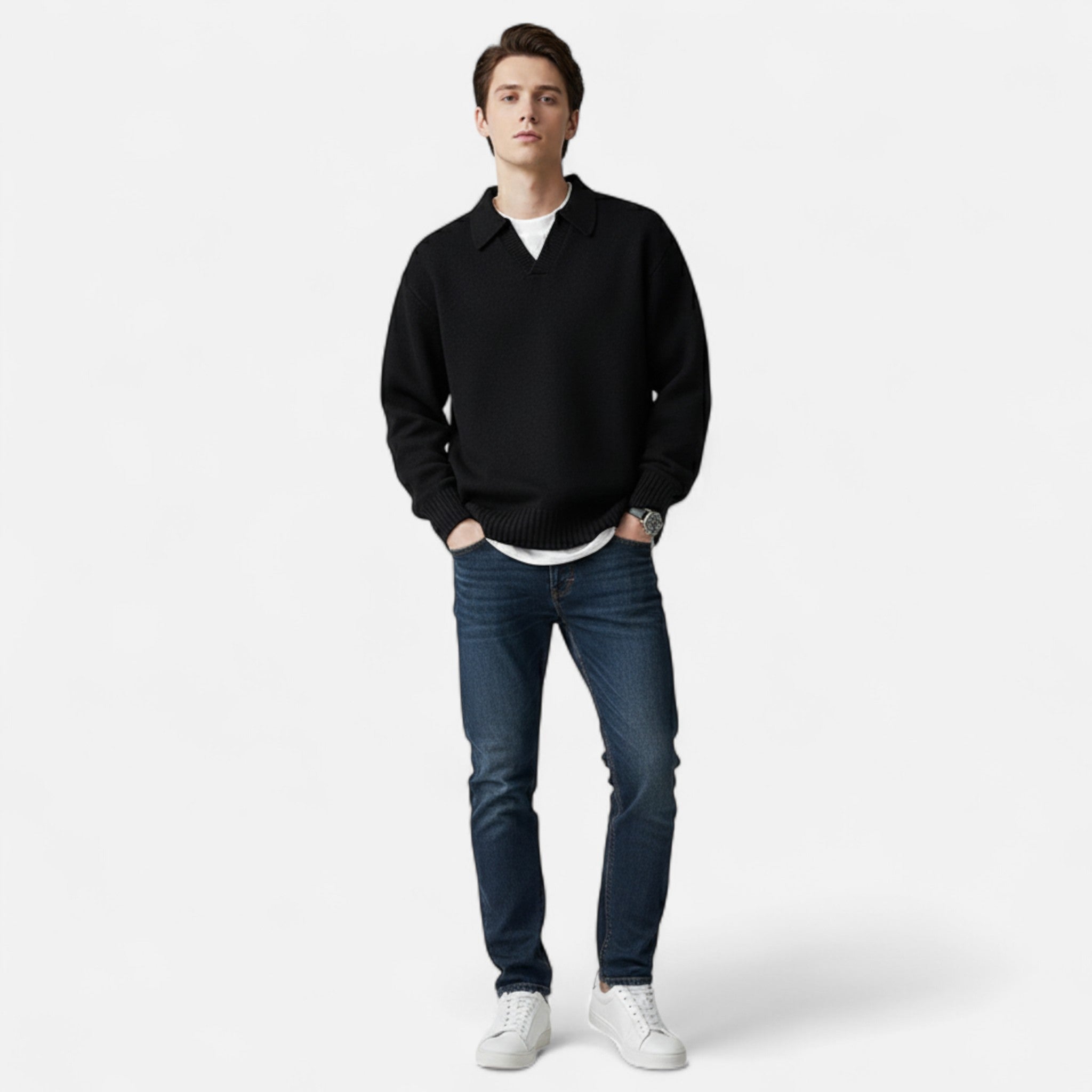 Marquiet Club | Men’s Polo Pullover Heritage Knit