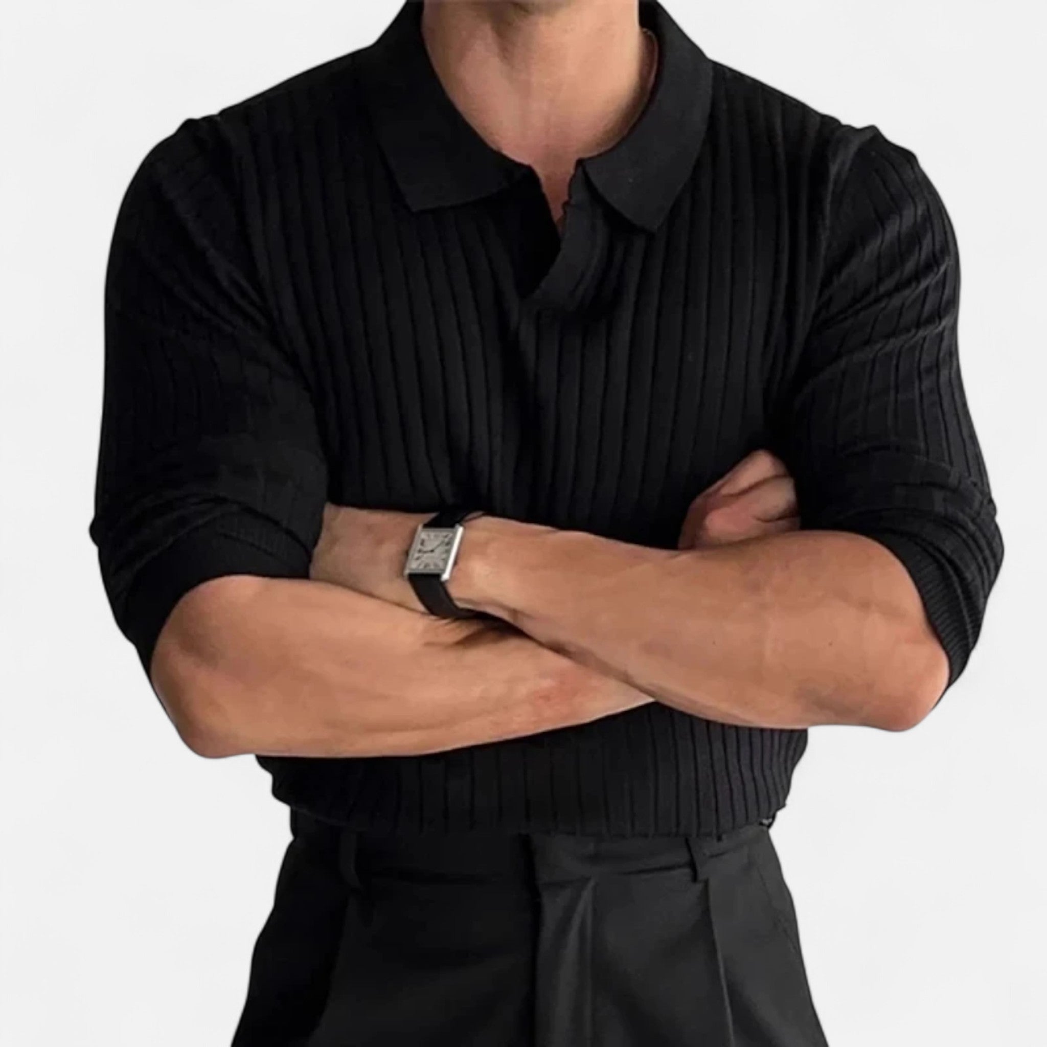 Marquiet Club | Men’s Long Sleeve Oxford Polo
