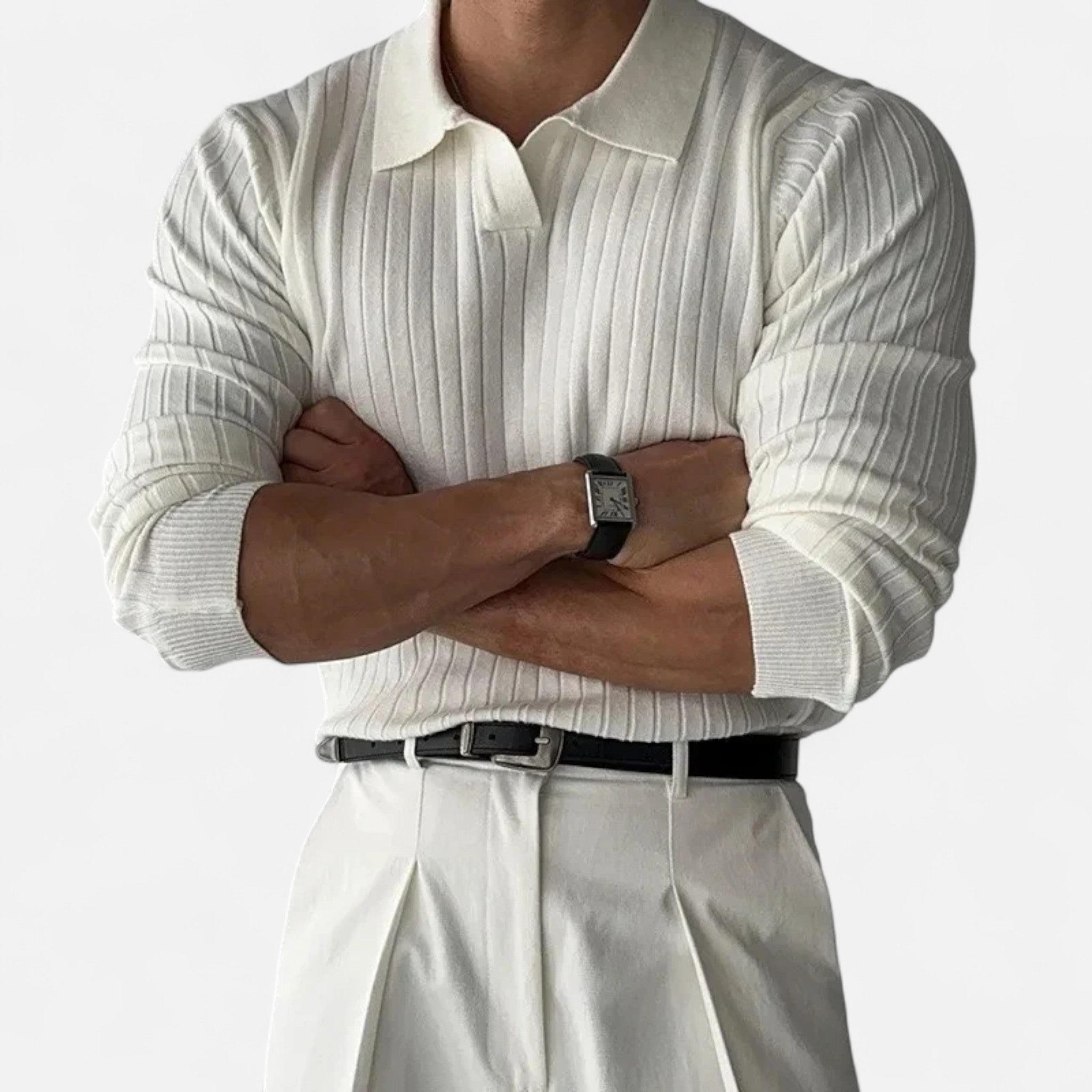 Marquiet Club | Men’s Long Sleeve Oxford Polo