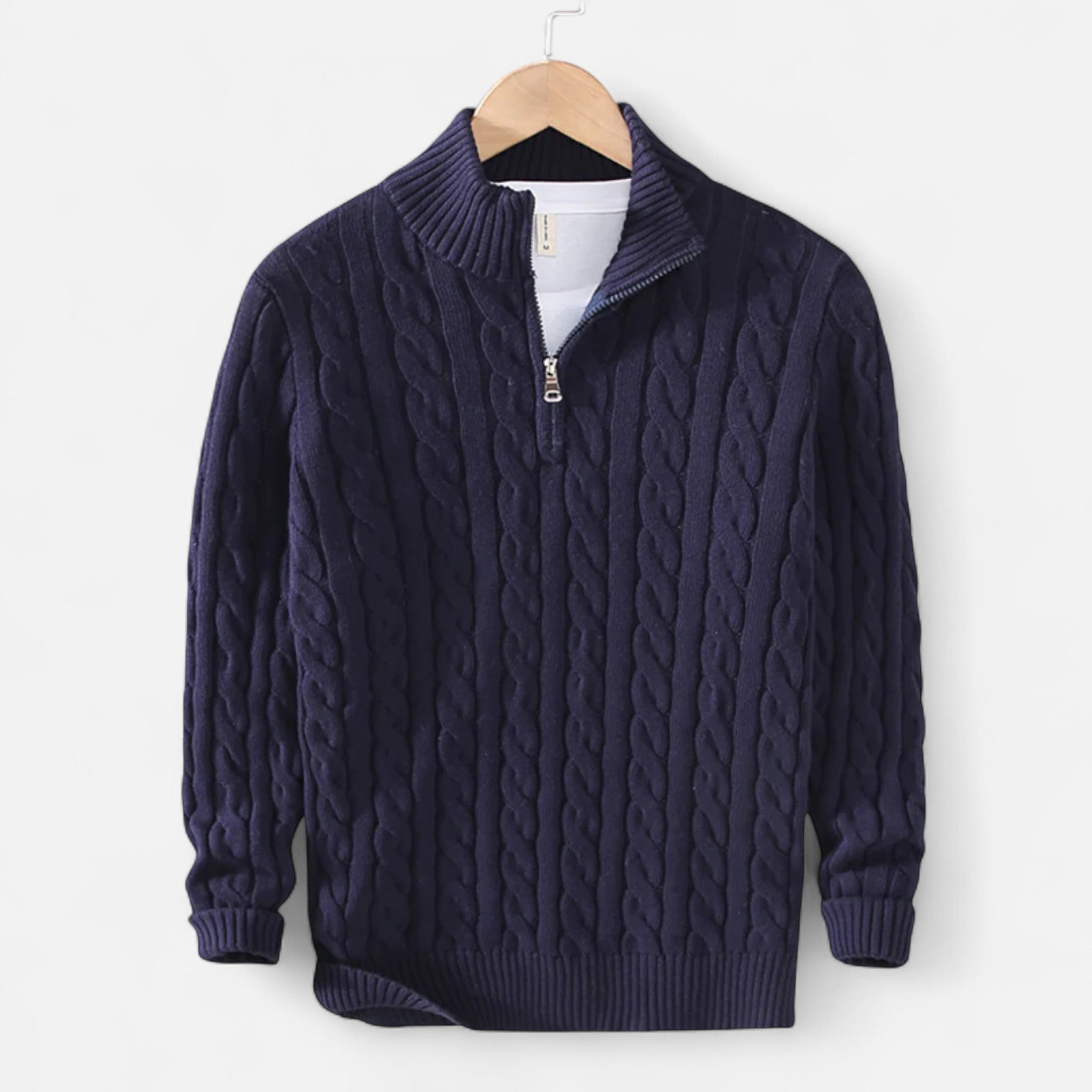 Marquiet Club | Men’s Classic Zip Sweater
