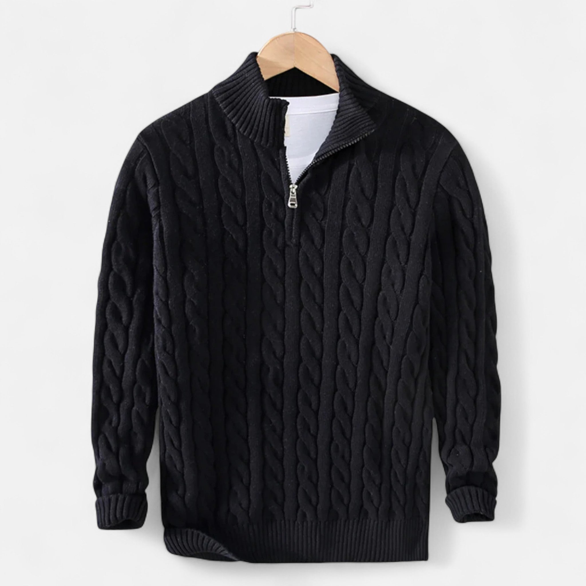 Marquiet Club | Men’s Classic Zip Sweater