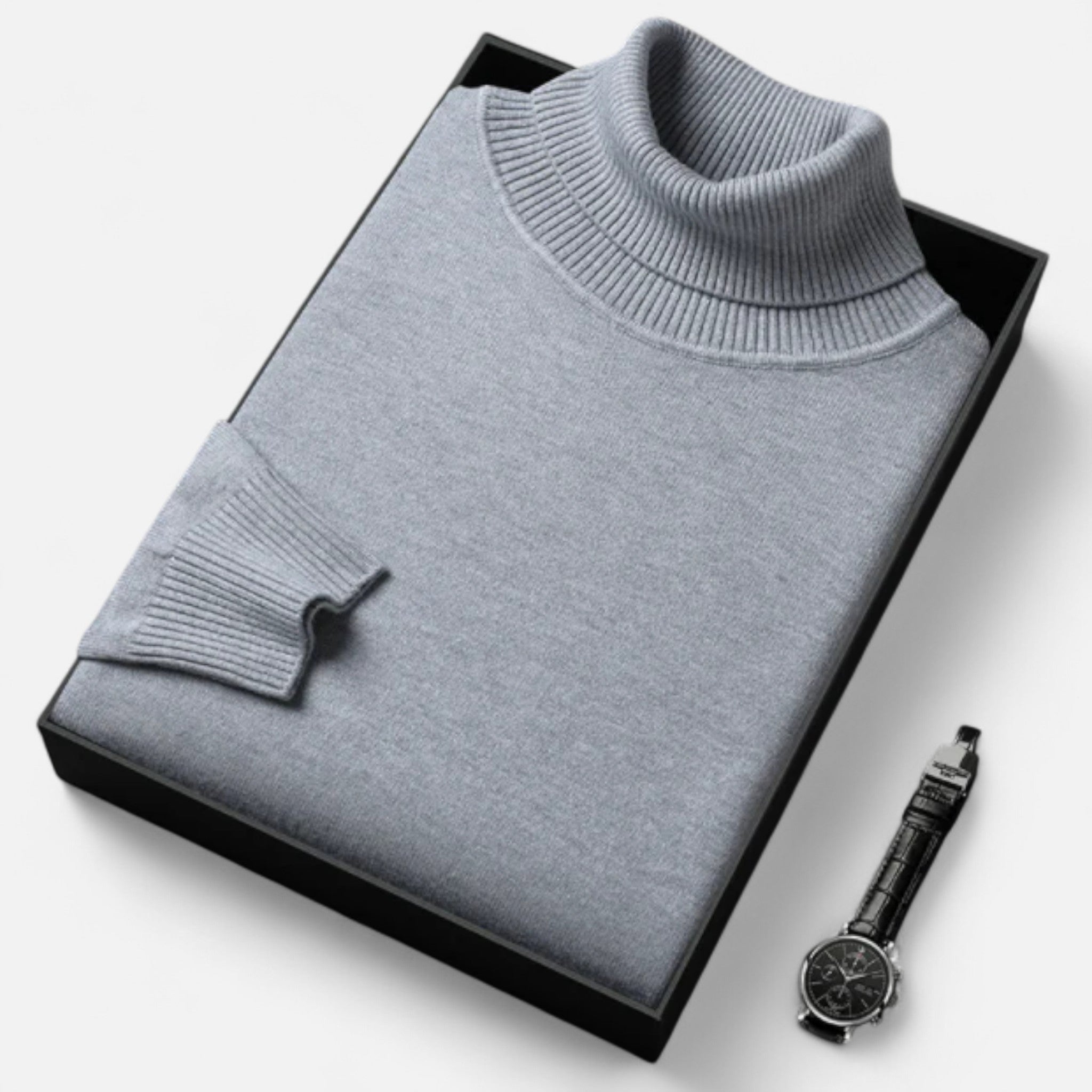 Marquiet Club | Men’s Cashmere Turtleneck Sweater