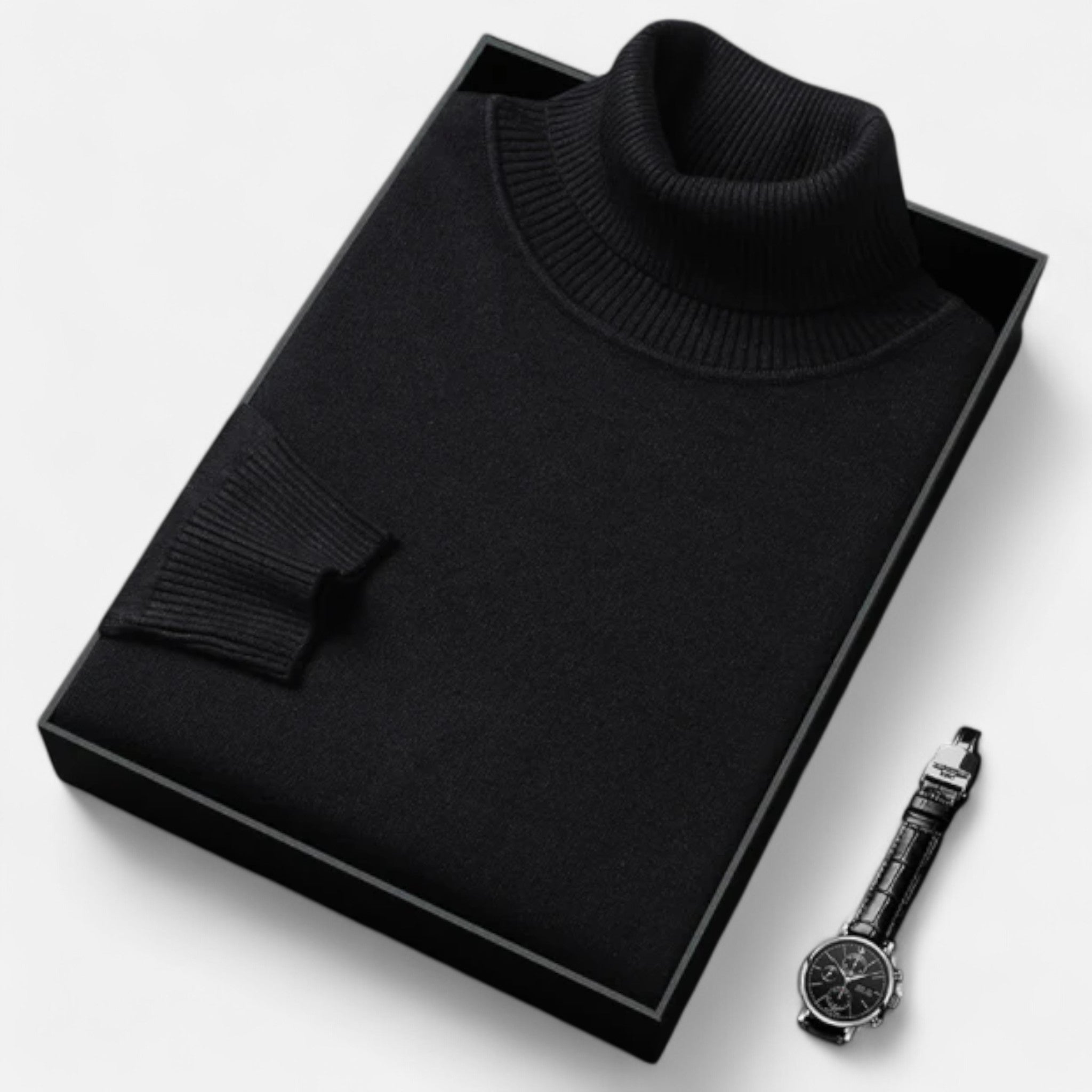 Marquiet Club | Men’s Cashmere Turtleneck Sweater
