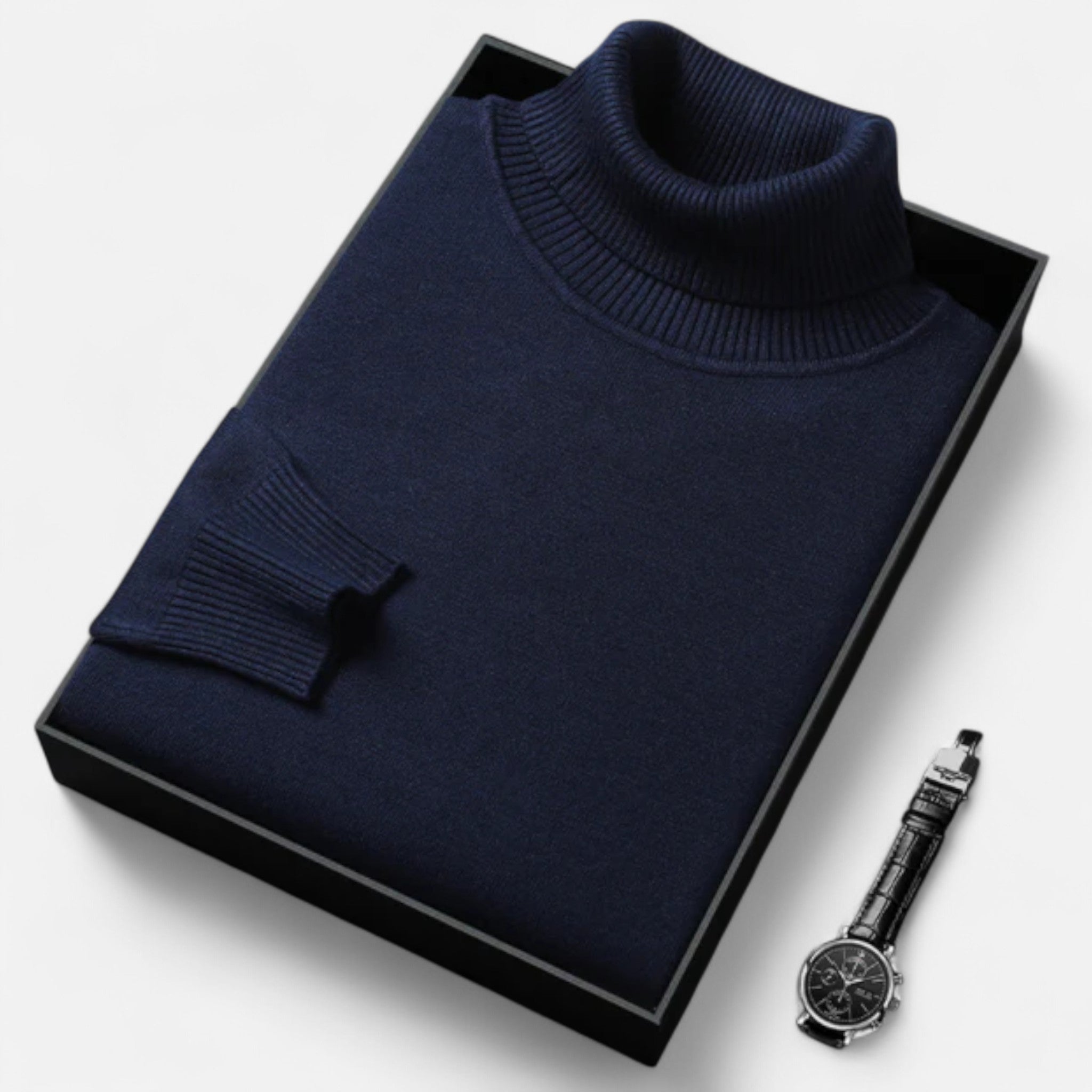 Marquiet Club | Men’s Cashmere Turtleneck Sweater