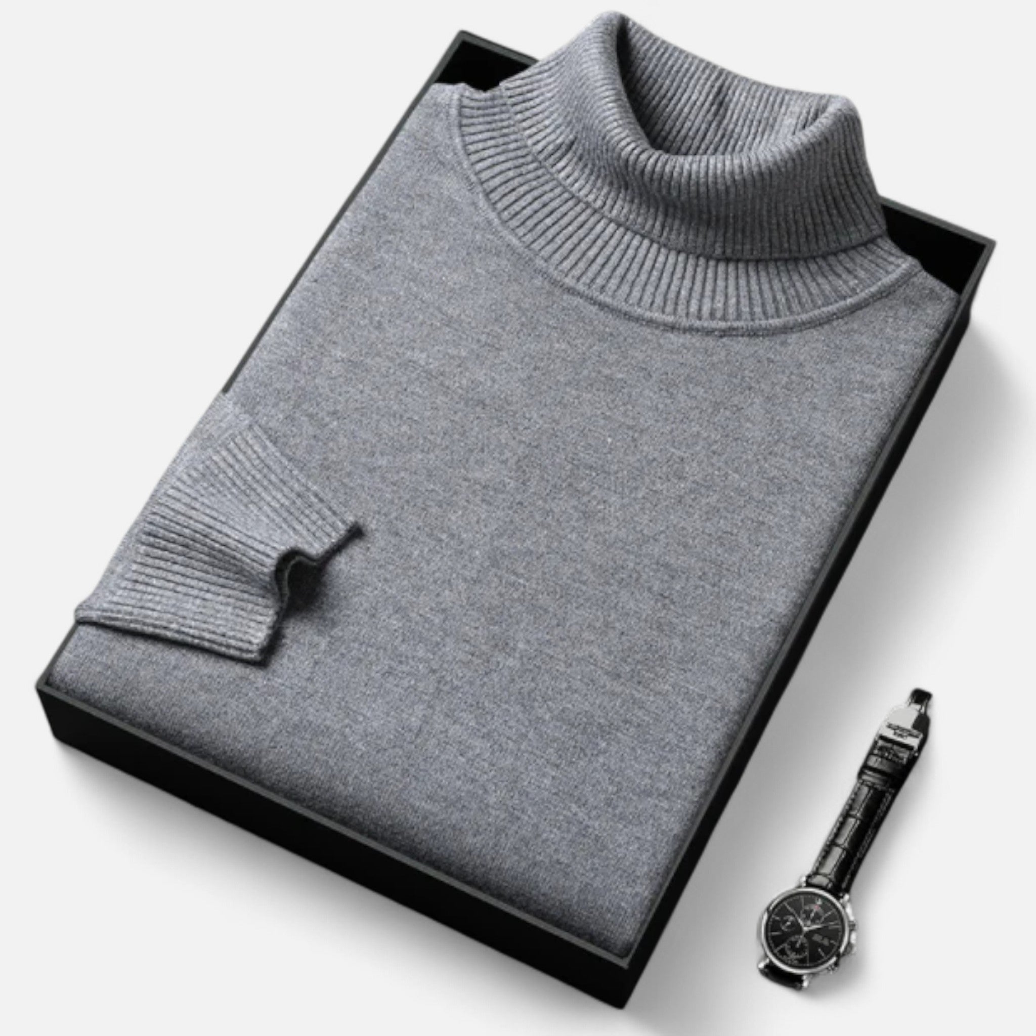 Marquiet Club | Men’s Cashmere Turtleneck Sweater