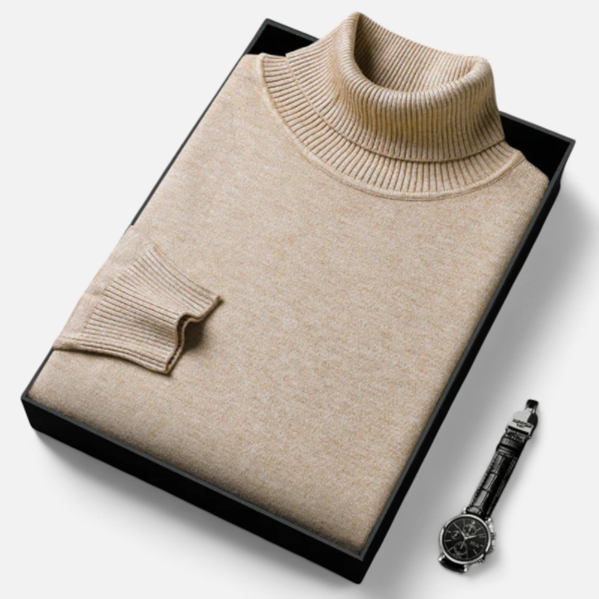 Marquiet Club | Men’s Cashmere Turtleneck Sweater