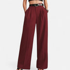 Marquiet Club | Women’s Slim-Fit Pleated Trousers