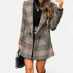 Marquiet Club | Women’s Houndstooth Tweed Blazer