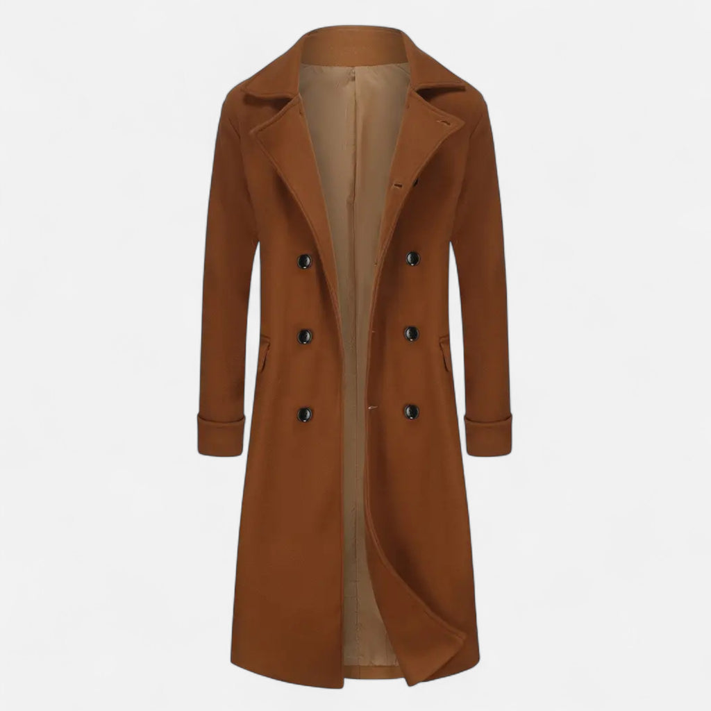 Marquiet Club | Men’s Double-Breasted Wool Overcoat