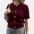 Marquiet Club | Women’s Button-Front Cardigan Sweater