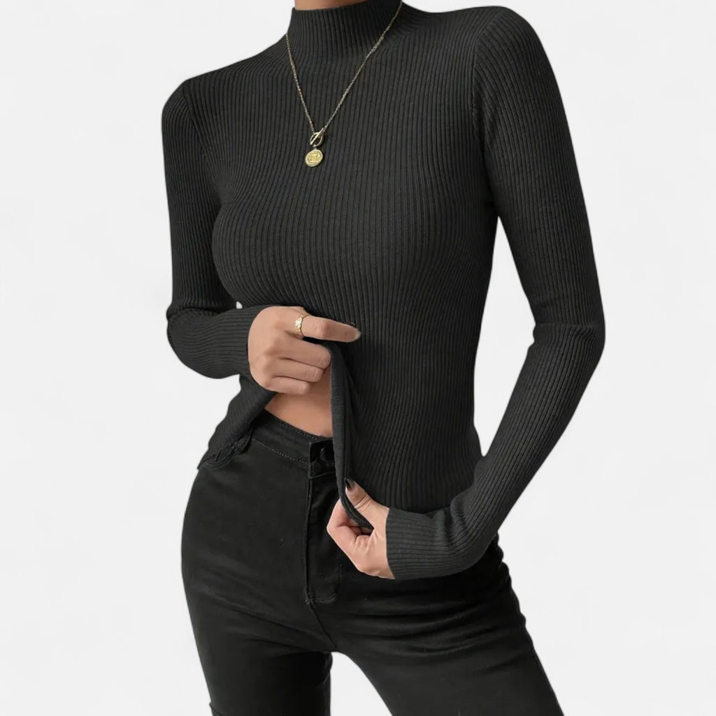 Marquiet Club | Women’s Round-Neck Stretch Pullover