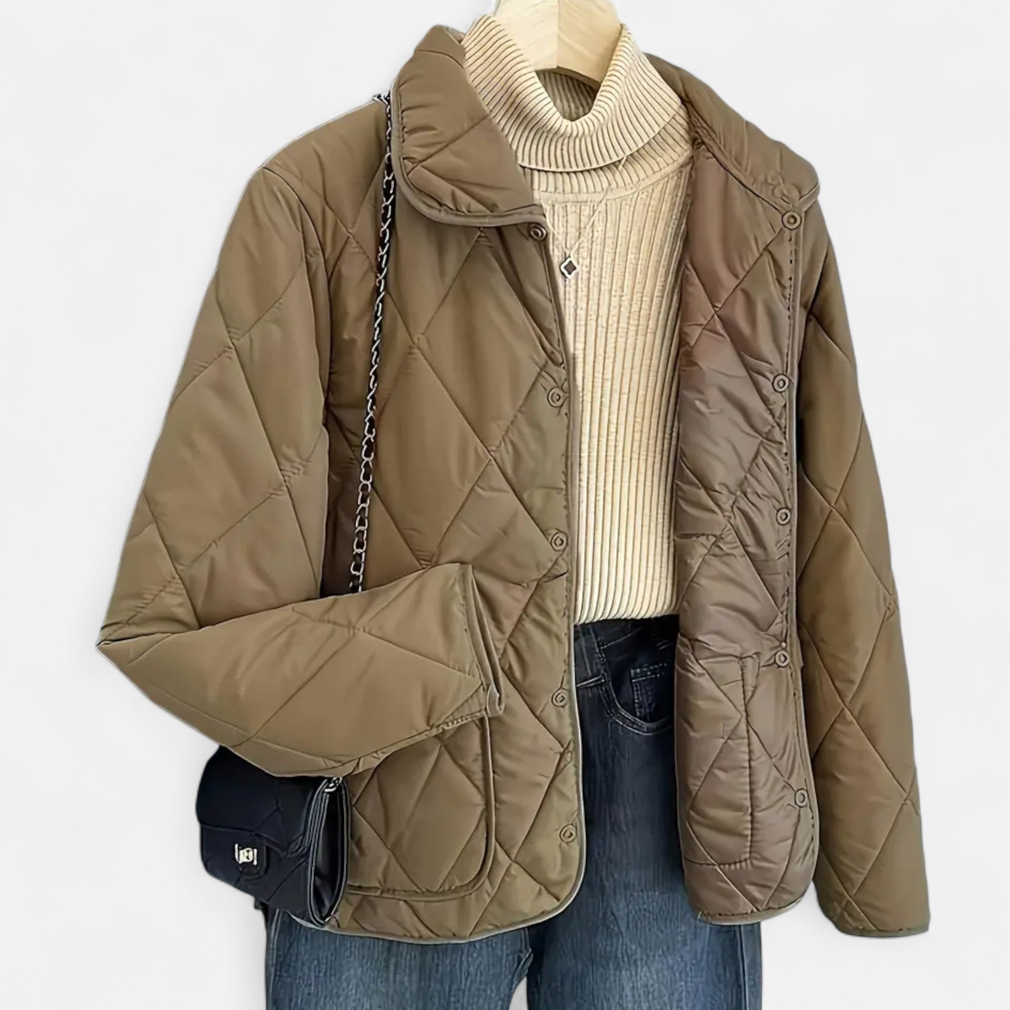 Marquiet Club | Women’s Slim Fit Patchwork Winter Jacket