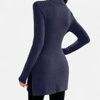 Marquiet Club | Women’s High-Neck Ribbed Sweater