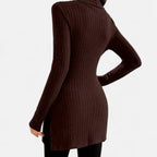 Marquiet Club | Women’s High-Neck Ribbed Sweater