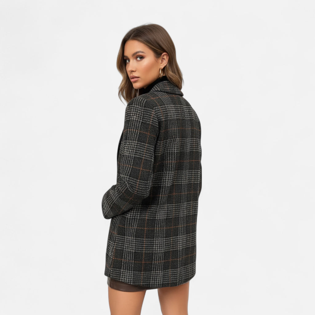 Marquiet Club | Women’s Houndstooth Tweed Blazer