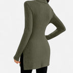 Marquiet Club | Women’s High-Neck Ribbed Sweater