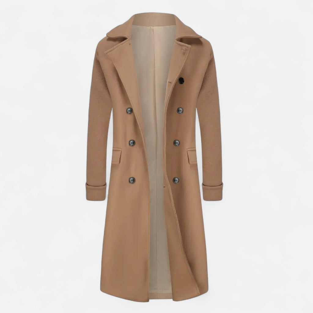 Marquiet Club | Men’s Double-Breasted Wool Overcoat