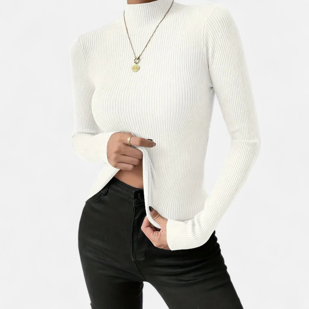 Marquiet Club | Women’s Round-Neck Stretch Pullover