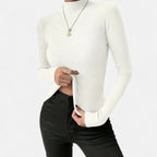 Marquiet Club | Women’s Round-Neck Stretch Pullover