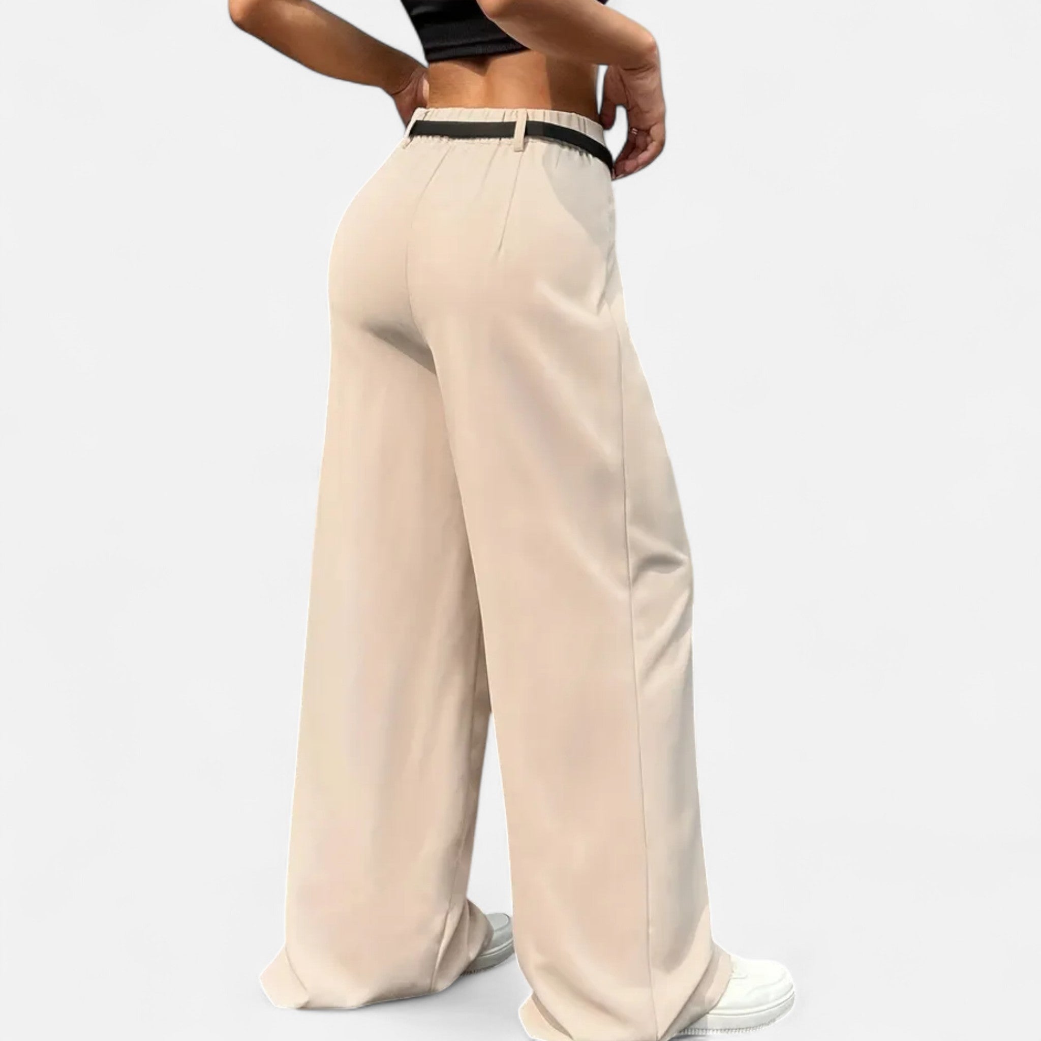 Marquiet Club | Women’s High-Waisted Wide-Leg Trousers