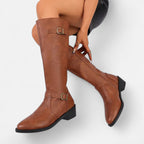 Marquiet Club | Women’s Classic Leather Riding Boots