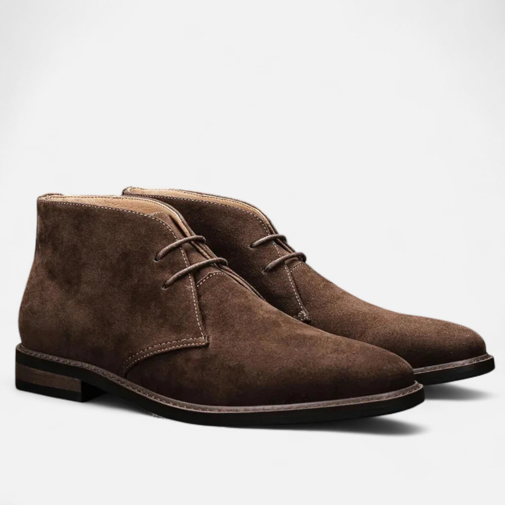 Marquiet Club | Men’s Brown Leather Chukka Boots