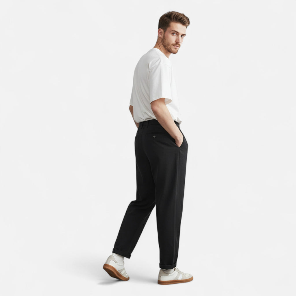Marquiet Club | Men’s Classic Straight-Leg Pants