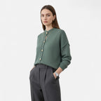 Marquiet Club | Women’s Knit Button-Up Cardigan
