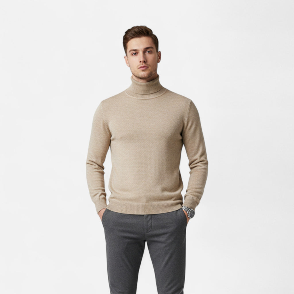 Marquiet Club | Men’s Cashmere Turtleneck Sweater