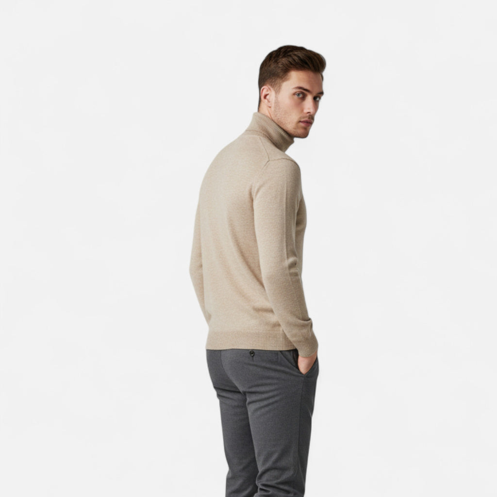 Marquiet Club | Men’s Cashmere Turtleneck Sweater