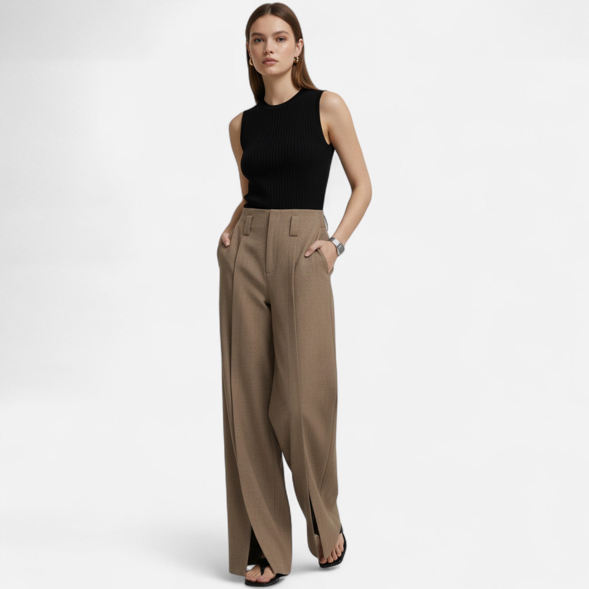 Marquiet Club | Women’s Wide-Leg Elegant Trousers