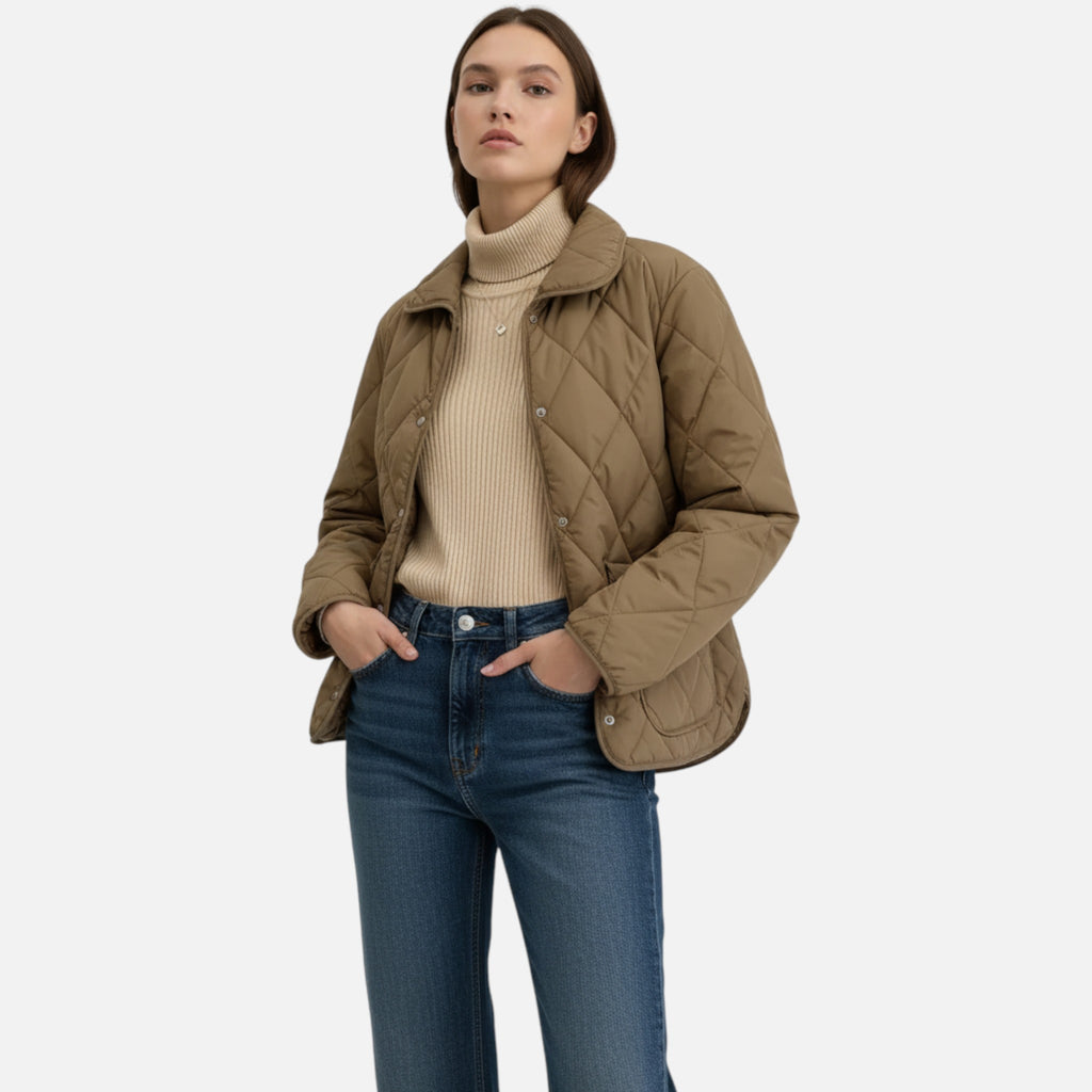 Marquiet Club | Women’s Slim Fit Patchwork Winter Jacket