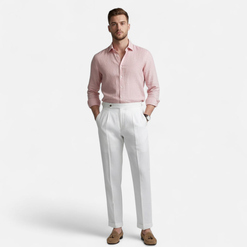 Marquiet Club | Men’s Portofino Linen Trousers
