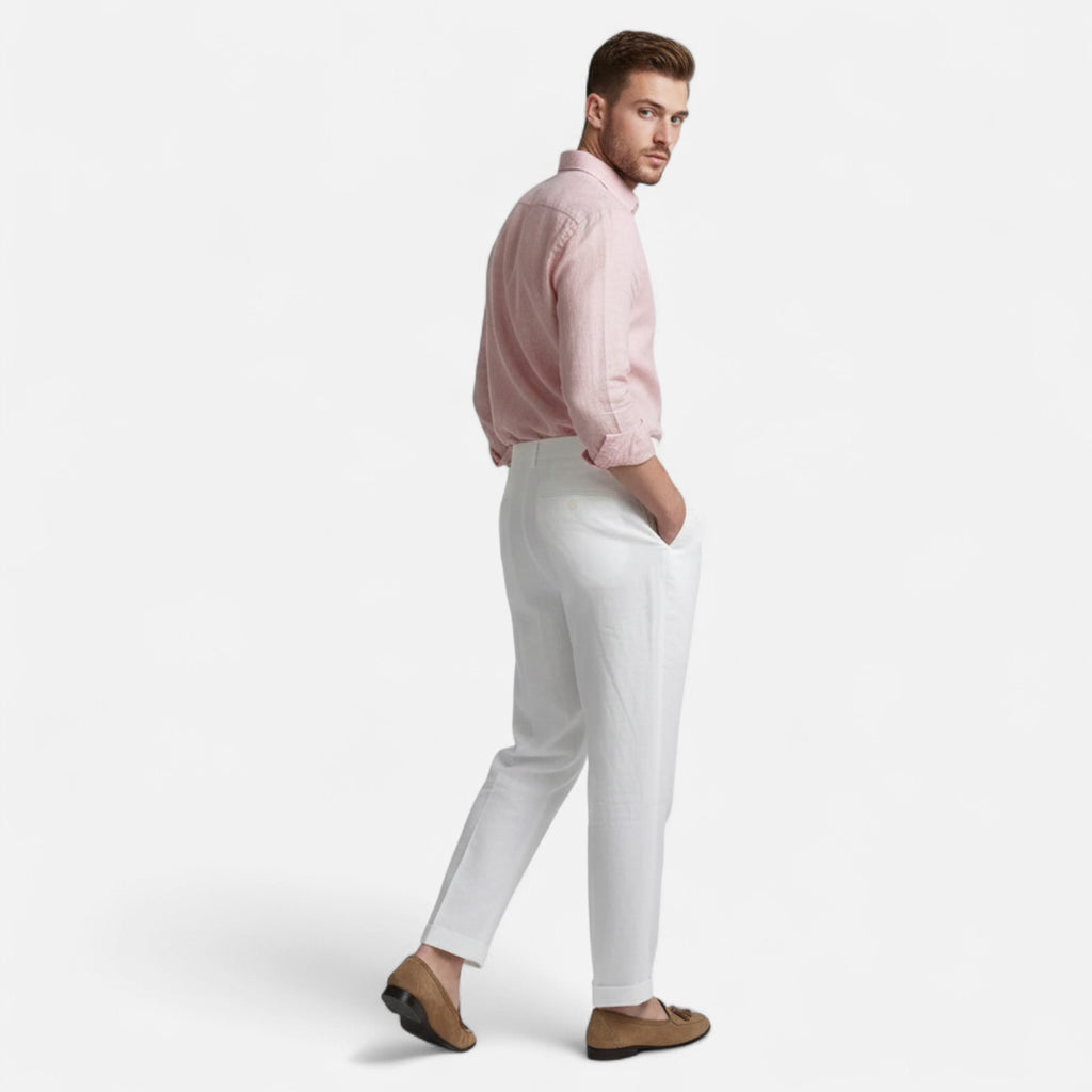 Marquiet Club | Men’s Portofino Linen Trousers