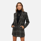 Marquiet Club | Women’s Houndstooth Tweed Blazer