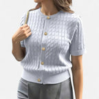 Marquiet Club | Women’s Button-Front Cardigan Sweater