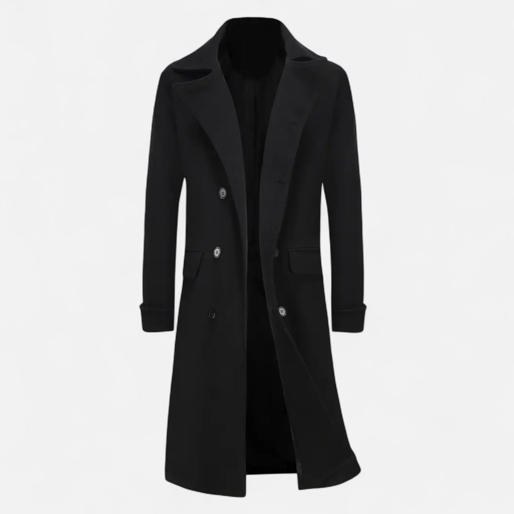 Marquiet Club | Men’s Double-Breasted Wool Overcoat