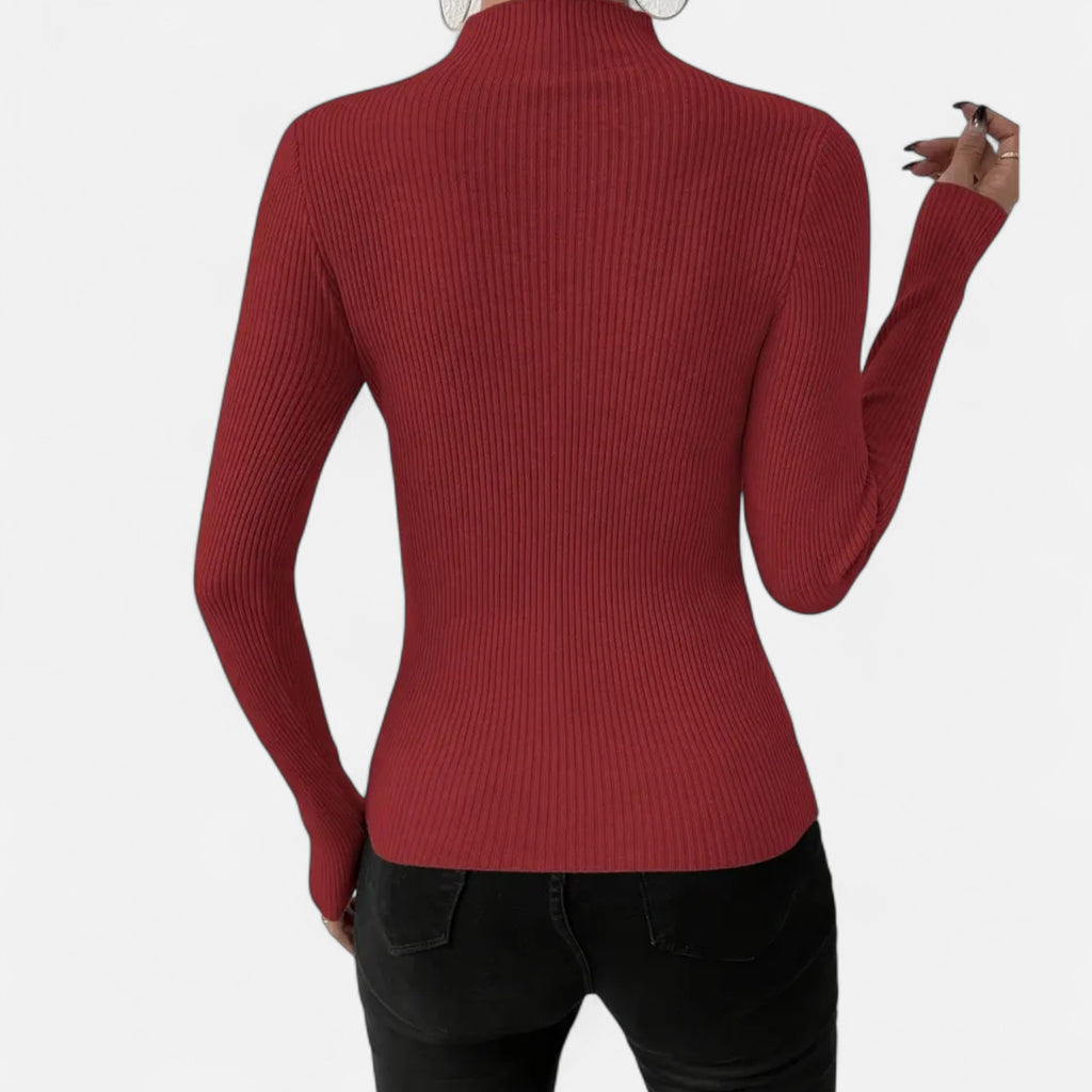 Marquiet Club | Women’s Round-Neck Stretch Pullover