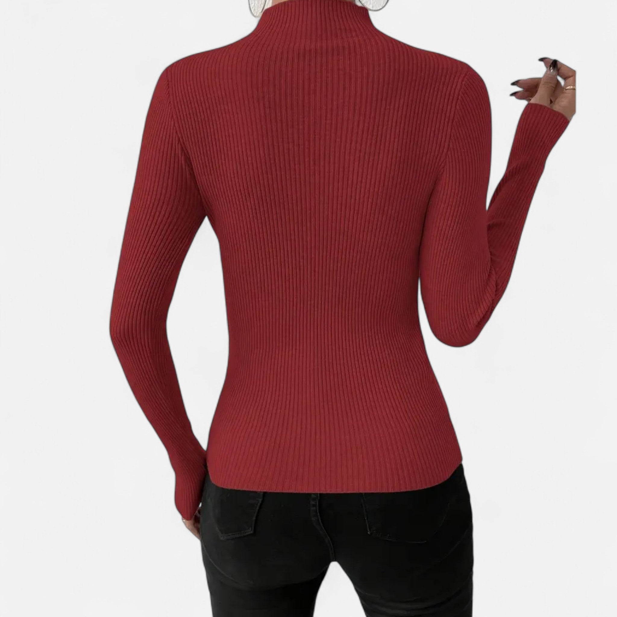 Marquiet Club | Women’s Round-Neck Stretch Pullover