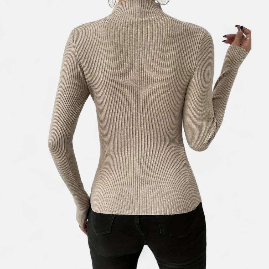 Marquiet Club | Women’s Round-Neck Stretch Pullover