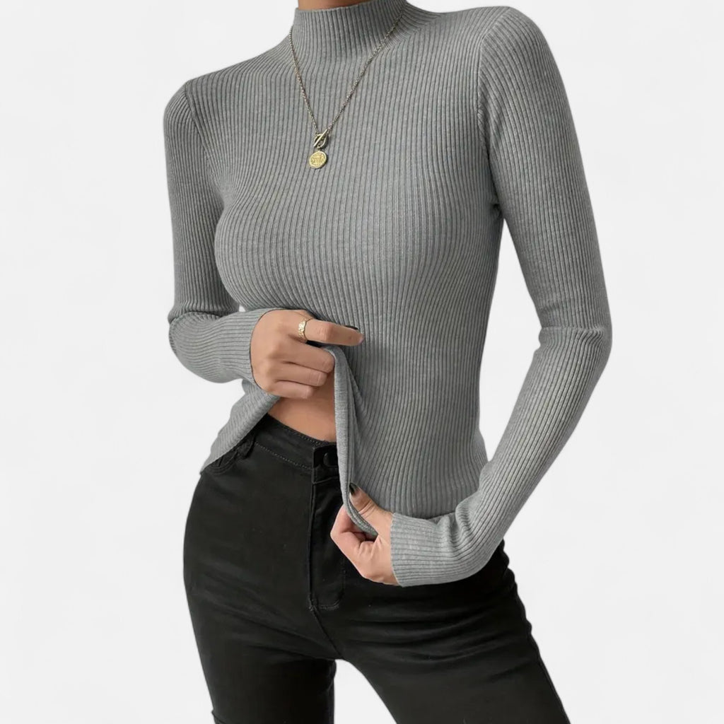 Marquiet Club | Women’s Round-Neck Stretch Pullover