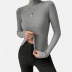 Marquiet Club | Women’s Round-Neck Stretch Pullover