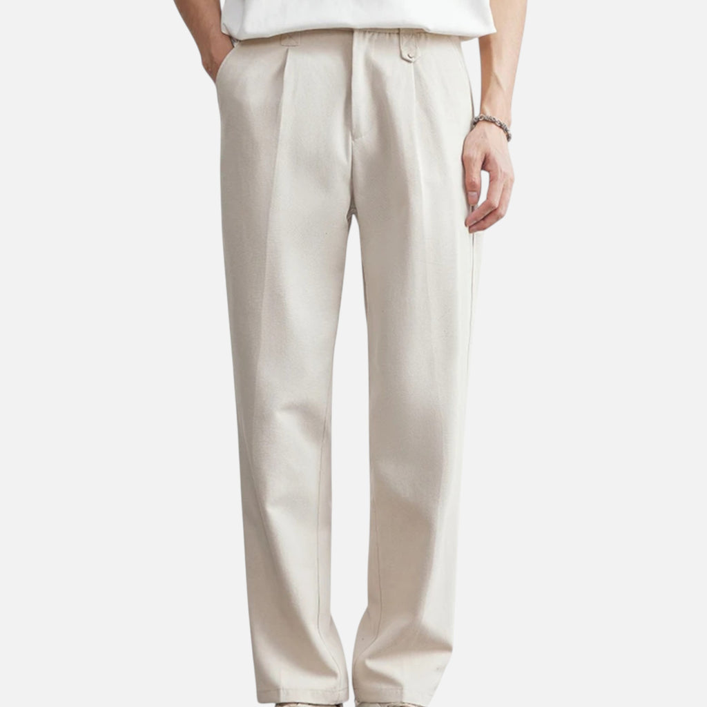Marquiet Club | Men’s Classic Straight-Leg Pants
