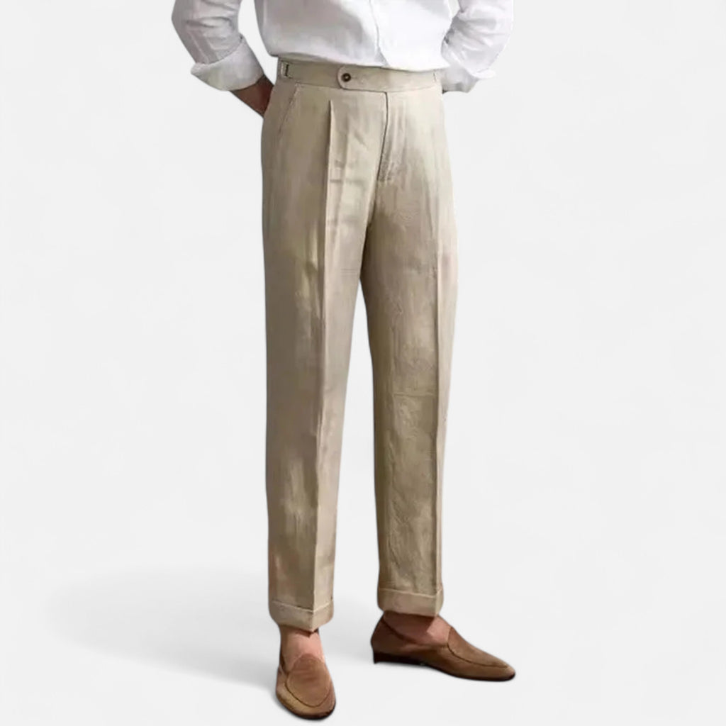 Marquiet Club | Men’s Portofino Linen Trousers