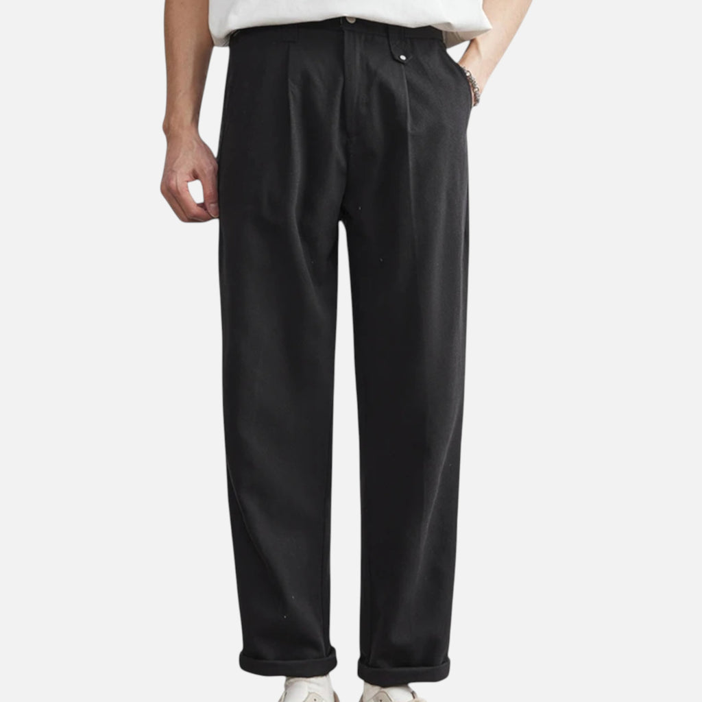 Marquiet Club | Men’s Classic Straight-Leg Pants
