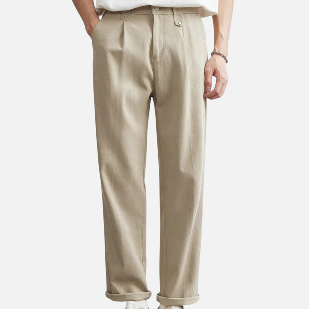 Marquiet Club | Men’s Classic Straight-Leg Pants