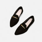 Marquiet Club | Women’s Pointed Leather Loafers