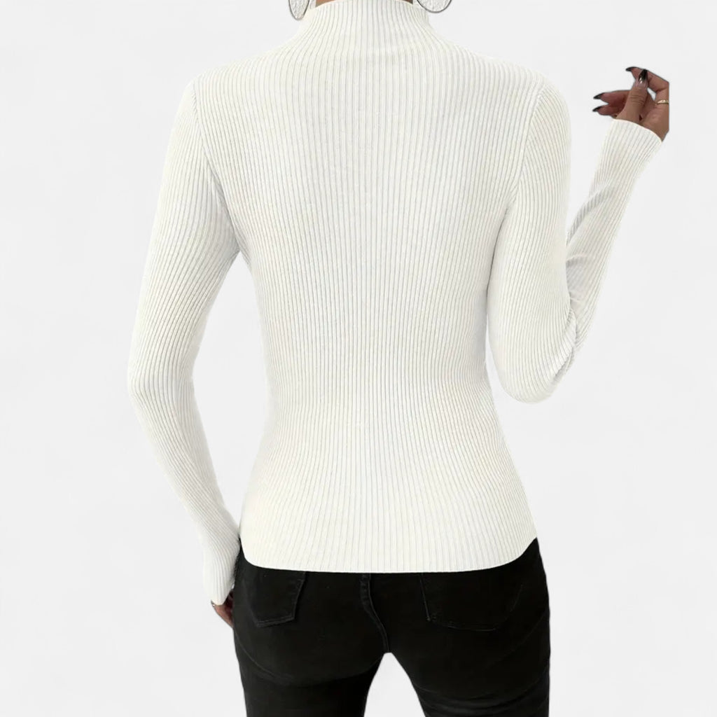 Marquiet Club | Women’s Round-Neck Stretch Pullover